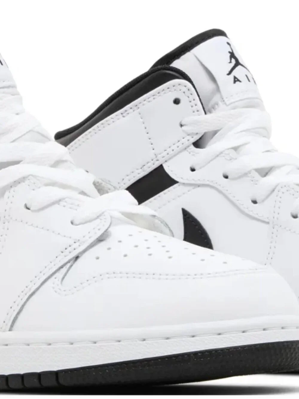 Nike‎ Air Jordan 1 Mid GS 'White Black' DQ8423-132 Size US 6.5Y